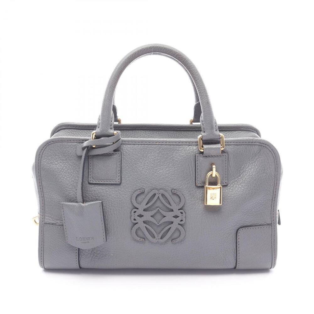 Loewe Amazona Handbag Leather Gray